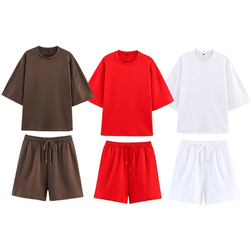 TRAFZR Womens Short Sets Summer Casual Shirts Elastic Waist Short Sleeve Relaxed Fit Home Wear Simple Design Trendy 2025
TRAFZR Womens Short Sets Summer Casual Shirts Elastic Waist Short Sleeve Relaxed Fit Home Wear Simple Design Trendy 2025