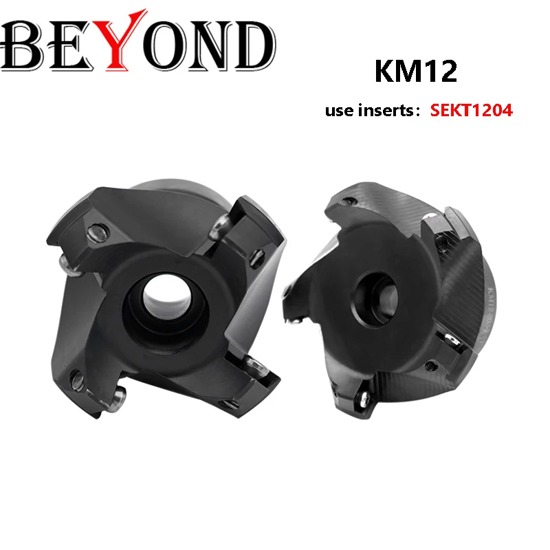 BEYOND 45 Degree KM12 50-22-4T 63-22-4T CNC 80-27-5T Face Milling Cutter Head 50mm 63mm 80mm 100MM SEKT1204 Tools for Aluminum
BEYOND 45 Degree KM12 50-22-4T 63-22-4T CNC 80-27-5T Face Milling Cutter Head 50mm 63mm 80mm 100MM SEKT1204 Tools for Aluminum