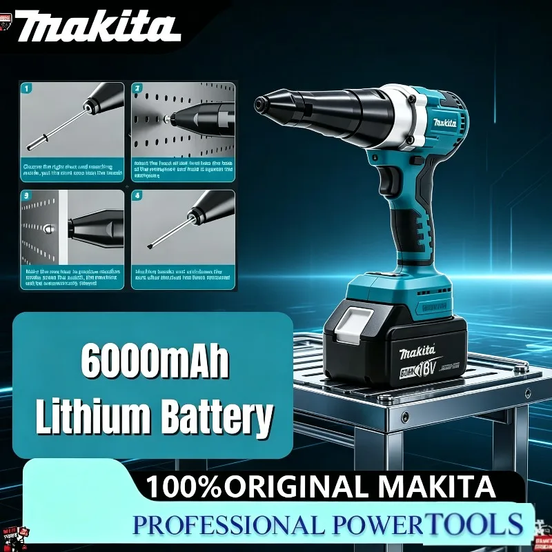 Makita Automatic Riveting Tool For 18V Battery Brushless LED Cordless Rivet Nut Gun Electric Rivet Gun
Makita Automatic Riveting Tool For 18V Battery Brushless LED Cordless Rivet Nut Gun Electric Rivet Gun