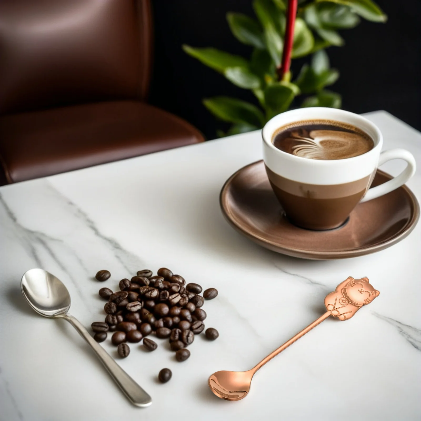 4Pcs Cat Shaped Stainless Steel Spoon Cute Dessert Spoons for Coffee Tea Ice Cream Mixing Novelty Gift Present Idea
4Pcs Cat Shaped Stainless Steel Spoon Cute Dessert Spoons for Coffee Tea Ice Cream Mixing Novelty Gift Present Idea