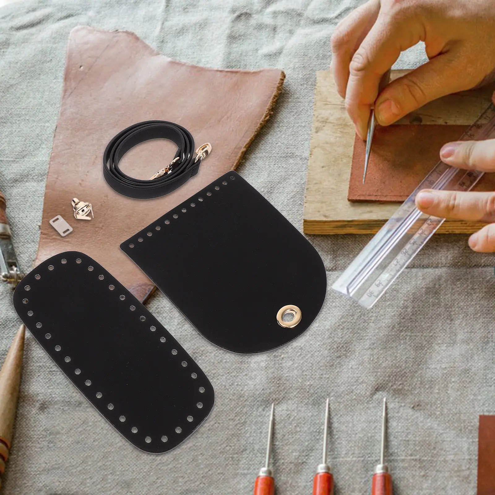 DIY PU Shoulder Bag Kit Crochet Handbag Bottom Cover Purse Making Set Crossbody Tote Handbag Craft Supplies PU Bag Knitting Set
DIY PU Shoulder Bag Kit Crochet Handbag Bottom Cover Purse Making Set Crossbody Tote Handbag Craft Supplies PU Bag Knitting Set