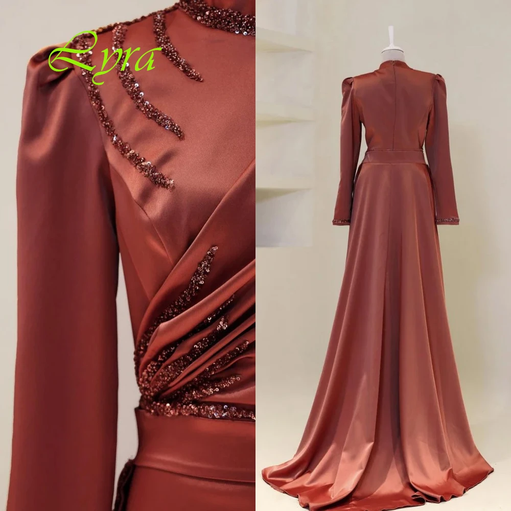 Customized Formal Crew Neck Cap Sleeve Long Sleeves Evening Dress High Quality Satin Sequined Prom Dresses Sparkly Party Gowns
Customized Formal Crew Neck Cap Sleeve Long Sleeves Evening Dress High Quality Satin Sequined Prom Dresses Sparkly Party Gowns