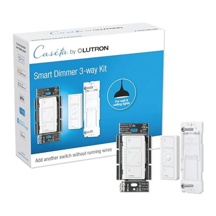 Caseta 3 Way Smart Dimmer Light Switch Kit Includes Pico Remote Bracket and Smart Dimmer Switch No Neutral Required Works with
Caseta 3 Way Smart Dimmer Light Switch Kit Includes Pico Remote Bracket and Smart Dimmer Switch No Neutral Required Works with