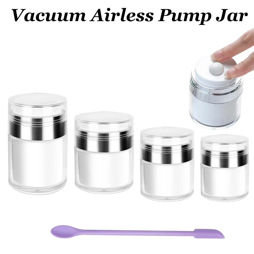 15/30/50/100ml Empty Cream Jar Leak Proof Vacuum Airless Pump Jars The Best Refillable Container for Creams Gels & Lotions
15/30/50/100ml Empty Cream Jar Leak Proof Vacuum Airless Pump Jars The Best Refillable Container for Creams Gels & Lotions