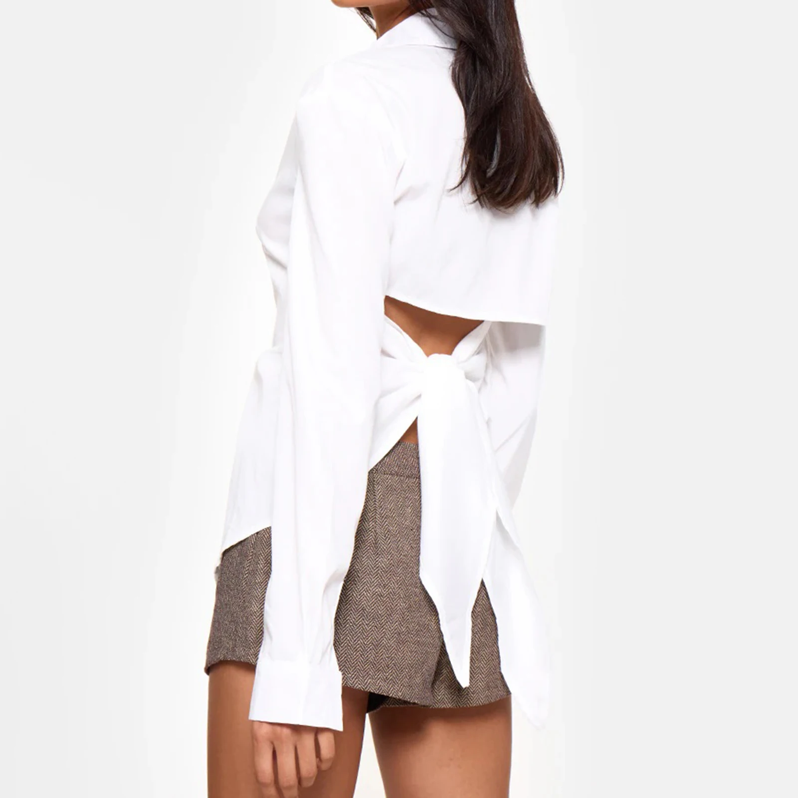 Women's Y2k Vintage Striped Slim Button Down Shirts Long Sleeve Back Hole Gingham Tee Collared Office Work Blouse Top
Women's Y2k Vintage Striped Slim Button Down Shirts Long Sleeve Back Hole Gingham Tee Collared Office Work Blouse Top