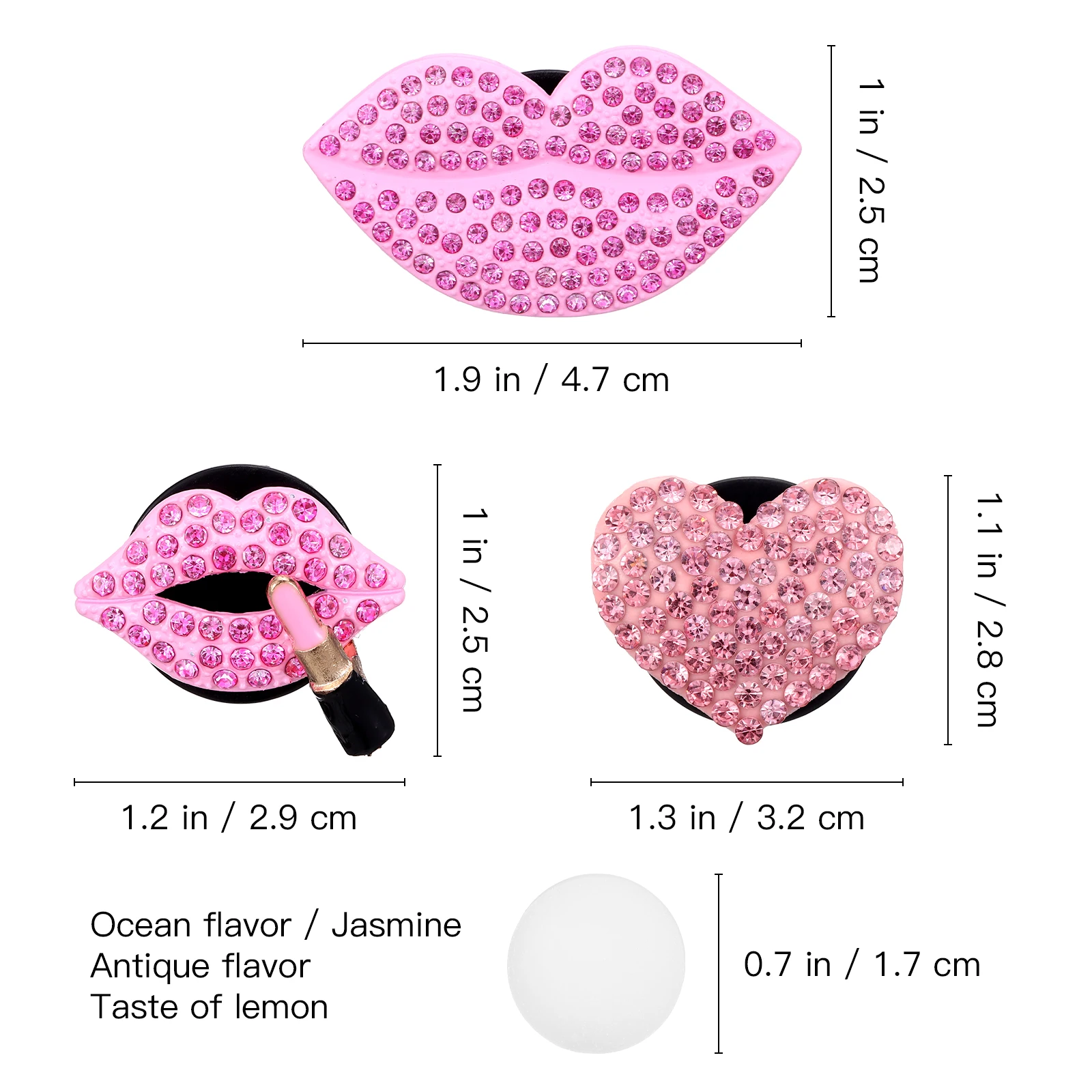 4pcs Car Aromatherapy Clips Pink Style Fragrance Car Vent Clips Diffuser Metal Freshener Decor Dashboard
4pcs Car Aromatherapy Clips Pink Style Fragrance Car Vent Clips Diffuser Metal Freshener Decor Dashboard
