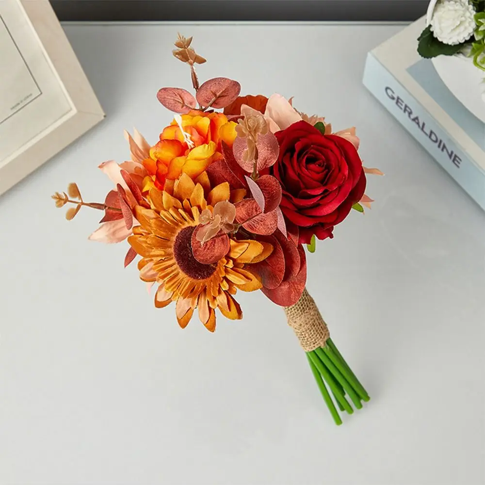 Creative Bridal Wedding Bouquet Rustic Simulation Bouquet Wedding Bouquet Realistic Handheld Bridesmaid Flower Wedding Ceremony 
Creative Bridal Wedding Bouquet Rustic Simulation Bouquet Wedding Bouquet Realistic Handheld Bridesmaid Flower Wedding Ceremony