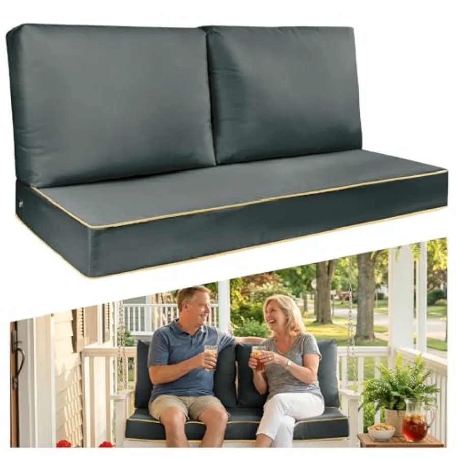 Outdoor Sofa Cushion Set - Plush Patio Seat and Back Pillows Thick Comfort Foam for Porch Deck Garden Furniture Cushion Replace
Outdoor Sofa Cushion Set - Plush Patio Seat and Back Pillows Thick Comfort Foam for Porch Deck Garden Furniture Cushion Replace