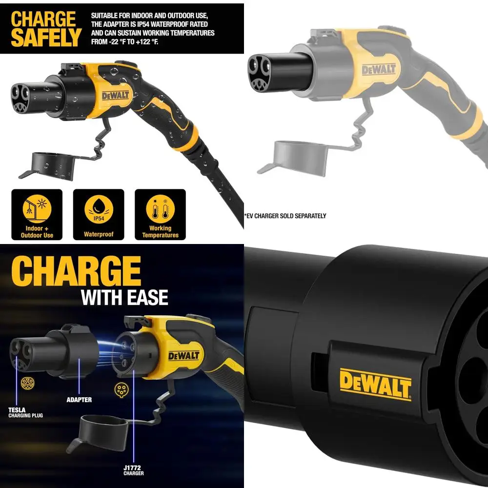 SAE J1772 to Tesla EV Charging Adapter, Compatible with All Tesla Electric Vehicles, High Power Connector 60A/250V, Easy to Conn
SAE J1772 to Tesla EV Charging Adapter, Compatible with All Tesla Electric Vehicles, High Power Connector 60A/250V, Easy to Conn