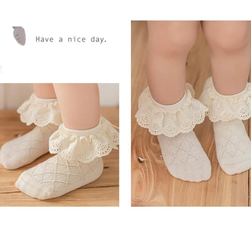 Y3NF Baby Toddlers Girls Cotton Princess Ruffle Lace Top Frilly Socks Comfortable Wearing Sock for 0-5 Years Babies
Y3NF Baby Toddlers Girls Cotton Princess Ruffle Lace Top Frilly Socks Comfortable Wearing Sock for 0-5 Years Babies