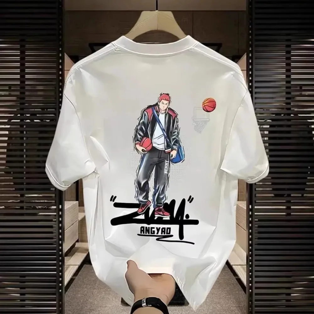 2025 SLAM DUNK printed short-sleeved t-shirt men's summer motorcycle men's and women's oversized cotton short sleeves
2025 SLAM DUNK printed short-sleeved t-shirt men's summer motorcycle men's and women's oversized cotton short sleeves