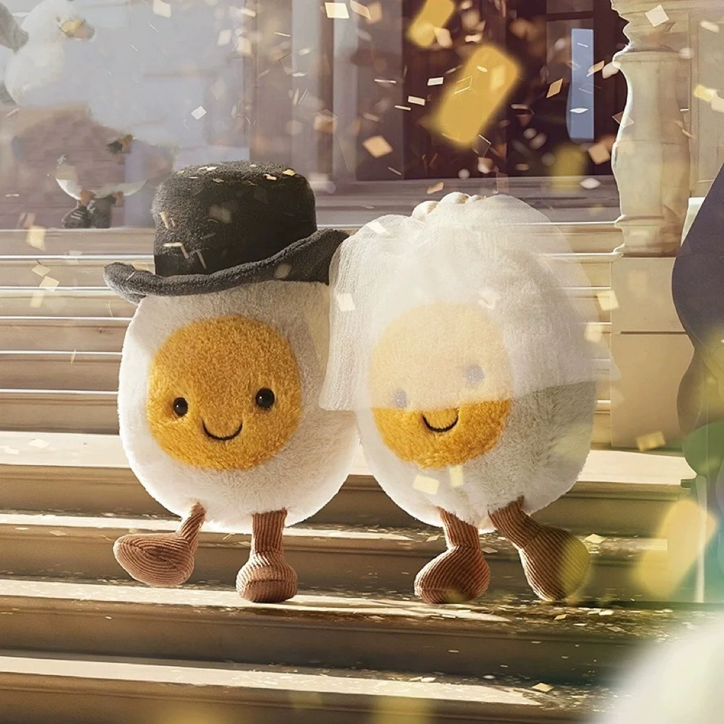 UK Jellycat Fun Bride and Groom Boiled Egg Plush Toy Comfort Doll Couple Newlywed Gift
UK Jellycat Fun Bride and Groom Boiled Egg Plush Toy Comfort Doll Couple Newlywed Gift