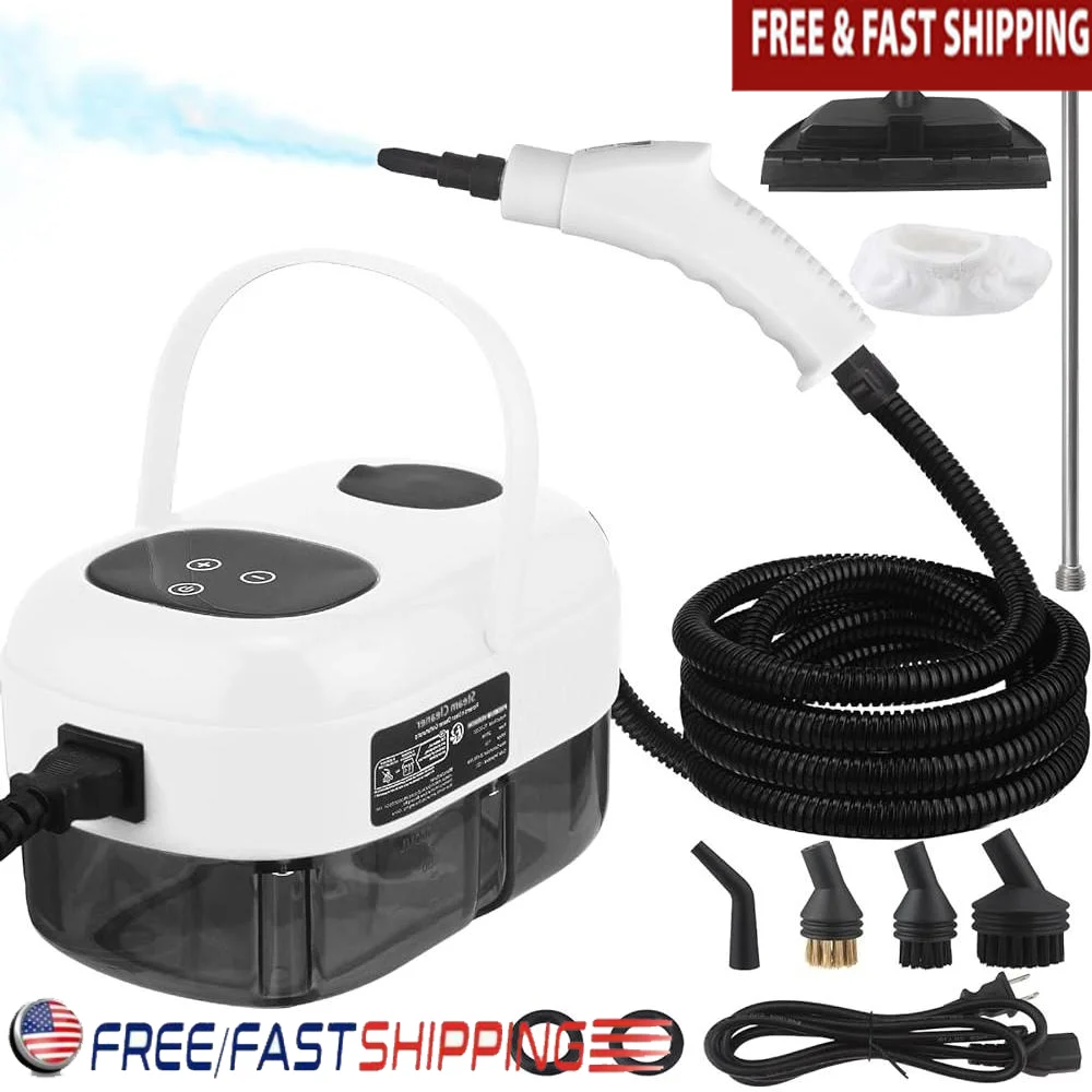 Handheld Steam Cleaner High Pressure Steamer with Touch Screen 1100ML Water Tank Fast Heat Up Continuous Steam Home Cleaning
Handheld Steam Cleaner High Pressure Steamer with Touch Screen 1100ML Water Tank Fast Heat Up Continuous Steam Home Cleaning