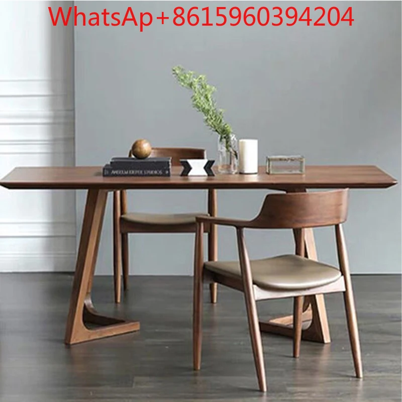 Nordic solid wood dining table simple modern designer Japanese dining table and chair combination small family dining chair
Nordic solid wood dining table simple modern designer Japanese dining table and chair combination small family dining chair