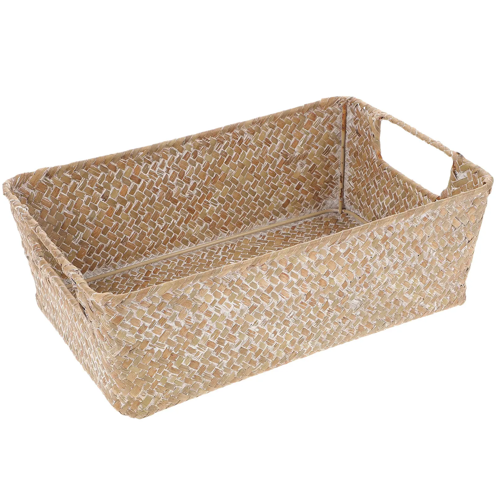 Sturdy Metal Frame Wicker Bread Basket Daily Use Household Storage Fruit Basket Living Room Bedroom Office Decoration
Sturdy Metal Frame Wicker Bread Basket Daily Use Household Storage Fruit Basket Living Room Bedroom Office Decoration