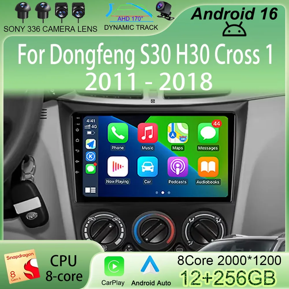 Android 16 Carplay Auto WIFI+4G Car Radio For Dongfeng S30 H30 Cross 1 2011-2018 Multimedia Player GPS Navigation Stereo No 2din
Android 16 Carplay Auto WIFI+4G Car Radio For Dongfeng S30 H30 Cross 1 2011-2018 Multimedia Player GPS Navigation Stereo No 2din