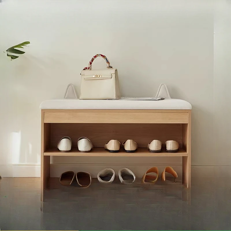 The shoe cabinet is integrated with a stool, and the shoe rack can be sat indoors when changing shoes at the door household.
The shoe cabinet is integrated with a stool, and the shoe rack can be sat indoors when changing shoes at the door household.