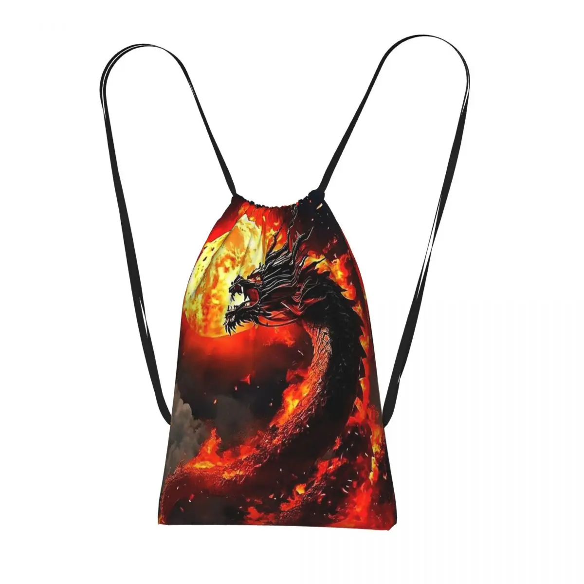 Dragon Red Moon Pattern Backpacks Casual Drawstring Bags Sundries Bag Book Bags for Travel Students
Dragon Red Moon Pattern Backpacks Casual Drawstring Bags Sundries Bag Book Bags for Travel Students