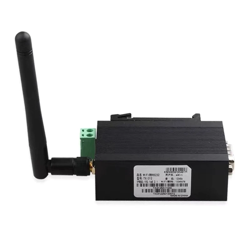 TXI312 RS232 to Wireless and Ethernet Bridge Serial Server for Reliabled Data Transfer in Intelligent Factories 601B
TXI312 RS232 to Wireless and Ethernet Bridge Serial Server for Reliabled Data Transfer in Intelligent Factories 601B