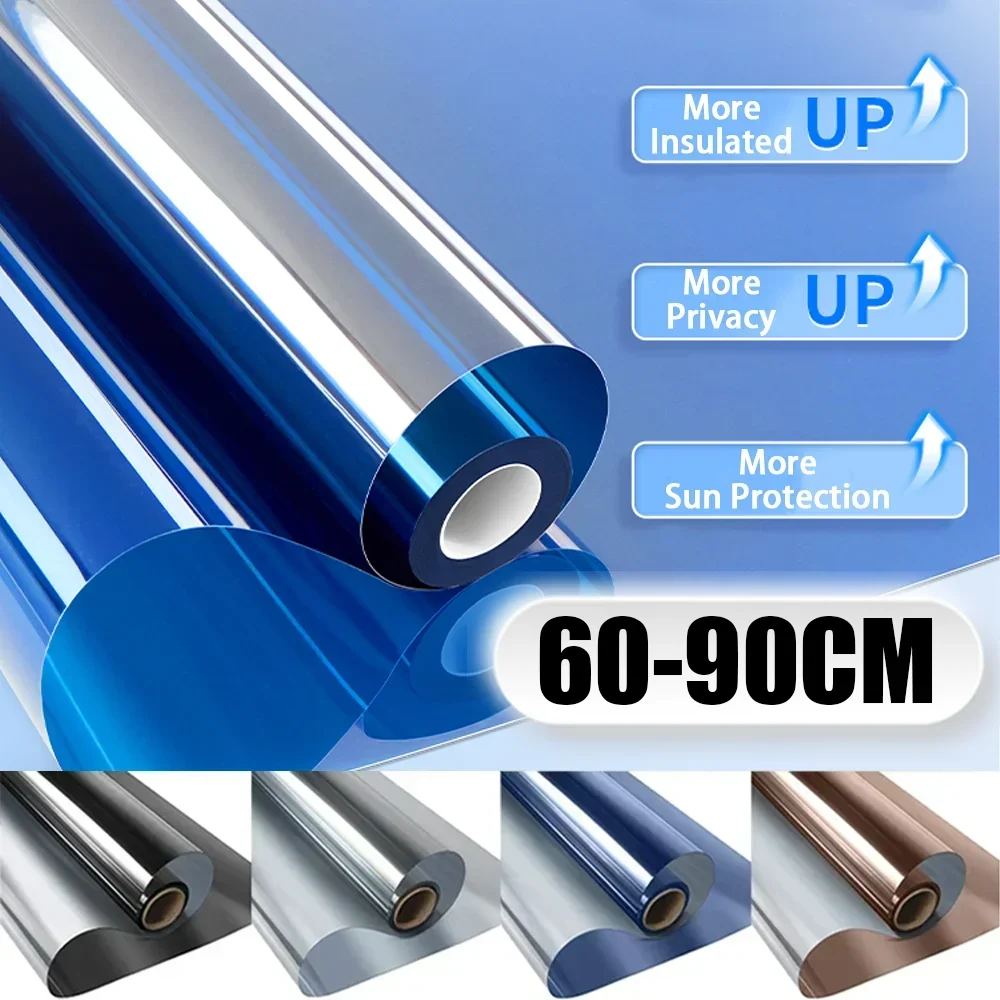 40-90CM Window Privacy Film Anti Look Vinyl Mirror Screen Foil House Tint Glass Stickers Rolls Non Adhesive UV Protection Film
40-90CM Window Privacy Film Anti Look Vinyl Mirror Screen Foil House Tint Glass Stickers Rolls Non Adhesive UV Protection Film