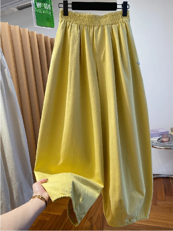 plus Size Casual Pants Women Summer Loose Fit Balloon Pants Elastic Waist Lantern Pants High End Feel Straight Cotton Pants
plus Size Casual Pants Women Summer Loose Fit Balloon Pants Elastic Waist Lantern Pants High End Feel Straight Cotton Pants