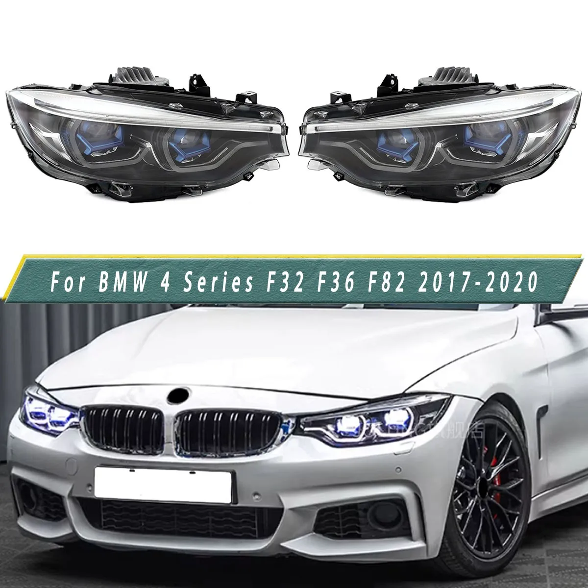 Для BMW 4 серии F32 F36: Светодиодные фары (LED) F82 420i 430i 440i M4 2017-2020, леворульные, синие, в сборе, обновленная версия
Для BMW 4 серии F32 F36: Светодиодные фары (LED) F82 420i 430i 440i M4 2017-2020, леворульные, синие, в сборе, обновленная версия