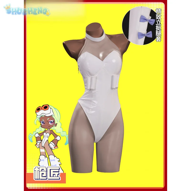 New PANTY & STOCKING Garterbelt Cosplay Angel Gunsmith Costume Halloween party jumpsuit shoe cover prop set women's sexy suit
New PANTY & STOCKING Garterbelt Cosplay Angel Gunsmith Costume Halloween party jumpsuit shoe cover prop set women's sexy suit