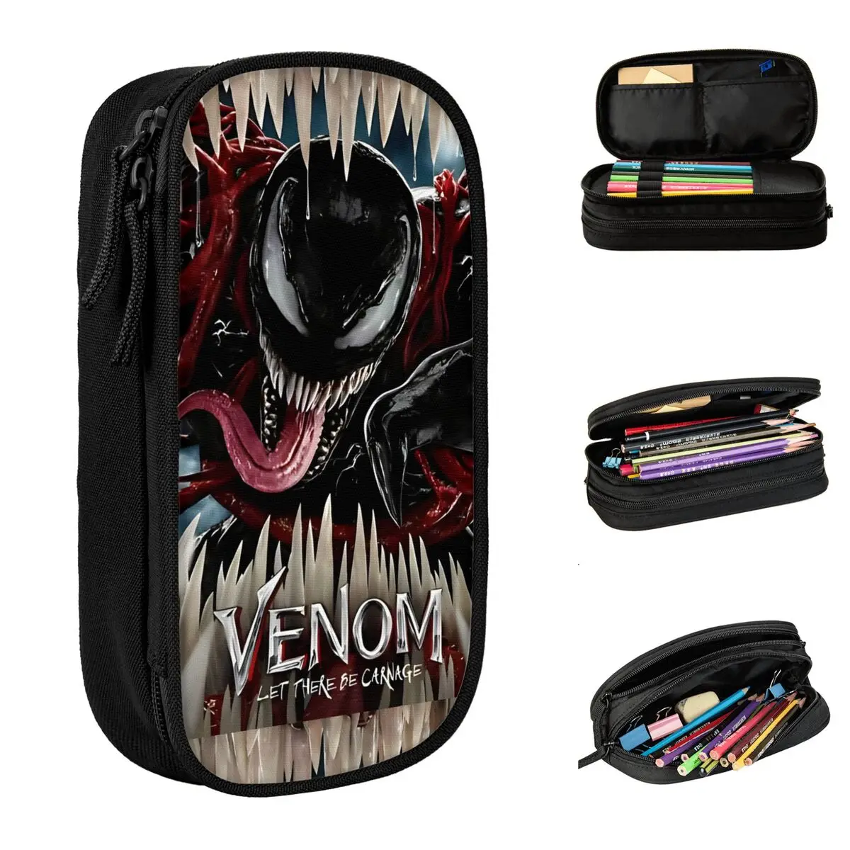Venom Venomous Veenoom Pencil Cases Cute Pen Bags Kids Big Capacity School Supplies Zipper Pencil Box
Venom Venomous Veenoom Pencil Cases Cute Pen Bags Kids Big Capacity School Supplies Zipper Pencil Box