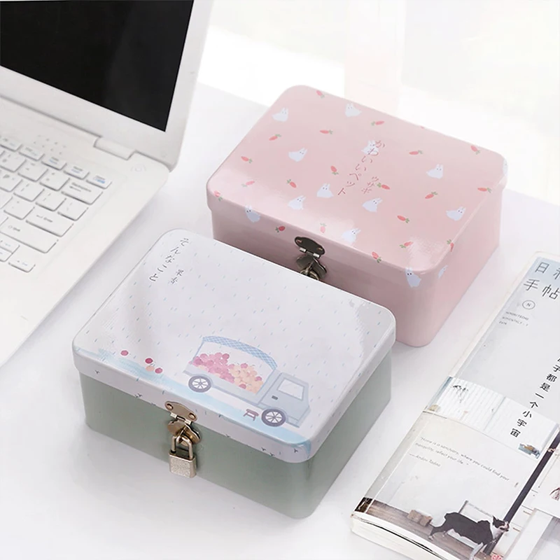 1pc cute Large Capacity Tinplate Box with Lock Key Desktop Storage Case Metal Box Pencil Candy Jar Storage Empty Box
1pc cute Large Capacity Tinplate Box with Lock Key Desktop Storage Case Metal Box Pencil Candy Jar Storage Empty Box