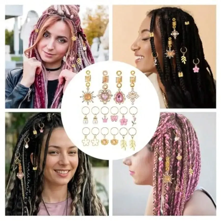 36 Pcs Pink Crystal Hair Accessories For Women Braid Clips Dreadlock Cuffs Locs Rings Wedding Party Cosplay Stylish Hairpins
36 Pcs Pink Crystal Hair Accessories For Women Braid Clips Dreadlock Cuffs Locs Rings Wedding Party Cosplay Stylish Hairpins