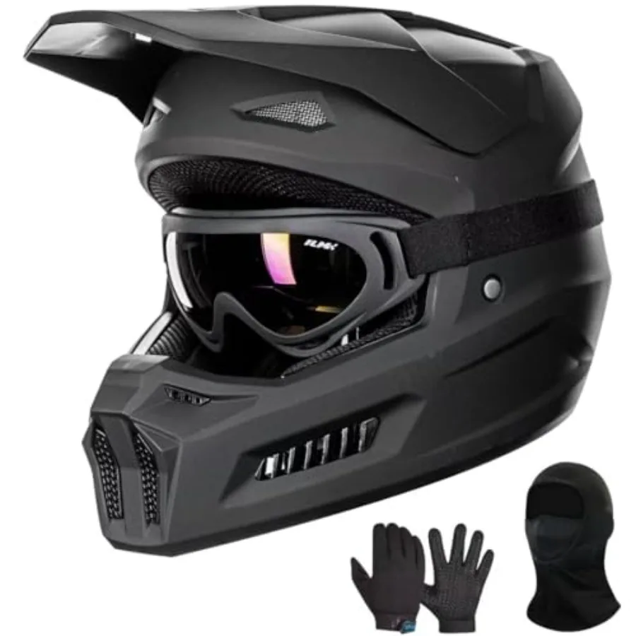 Youth dirt bike helmet for off-road ATV BMX motorcross use matte black ABS shell with DOT certification ventilation and comfort
Youth dirt bike helmet for off-road ATV BMX motorcross use matte black ABS shell with DOT certification ventilation and comfort
