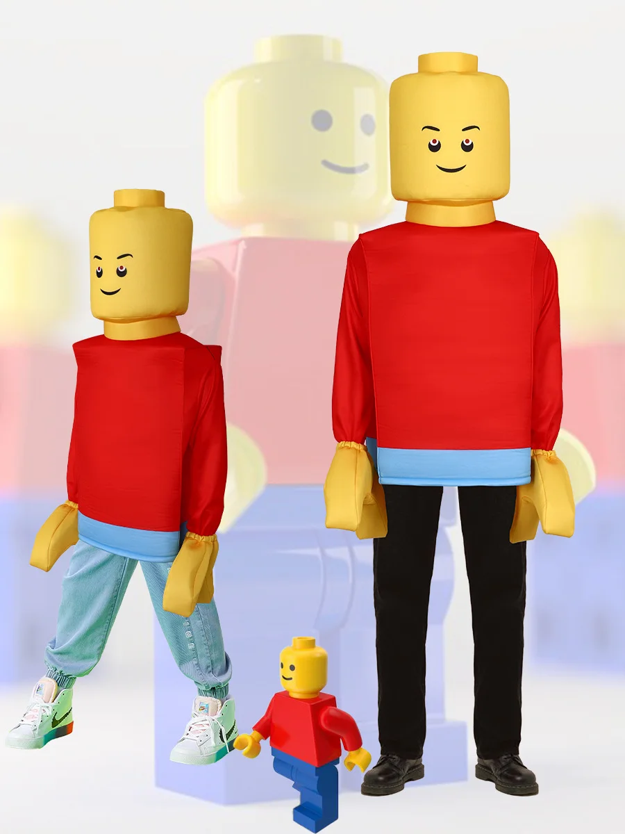 Boys Men Brick Man Cosplay Costumes for Halloween Funny Party Stage Performance Jumpsuit
Boys Men Brick Man Cosplay Costumes for Halloween Funny Party Stage Performance Jumpsuit