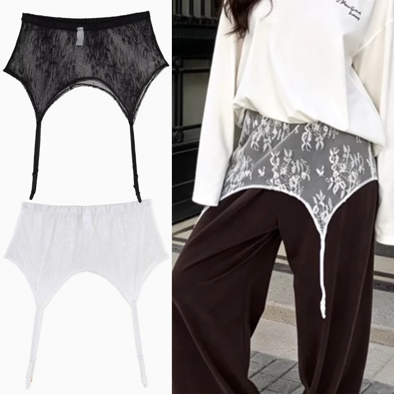 Fashion Lace Women Short Skirt Black High Waist See Through Loose Female Fart Curtain Summer Streetwear Lady Skirts Accessories
Fashion Lace Women Short Skirt Black High Waist See Through Loose Female Fart Curtain Summer Streetwear Lady Skirts Accessories