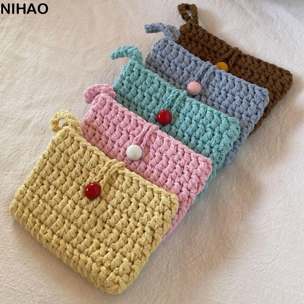 Fashion Solid Color Weaving Card Bag Handmade Knitting Crochet Coin Purse Square Small Mini Handbags for Women
Fashion Solid Color Weaving Card Bag Handmade Knitting Crochet Coin Purse Square Small Mini Handbags for Women