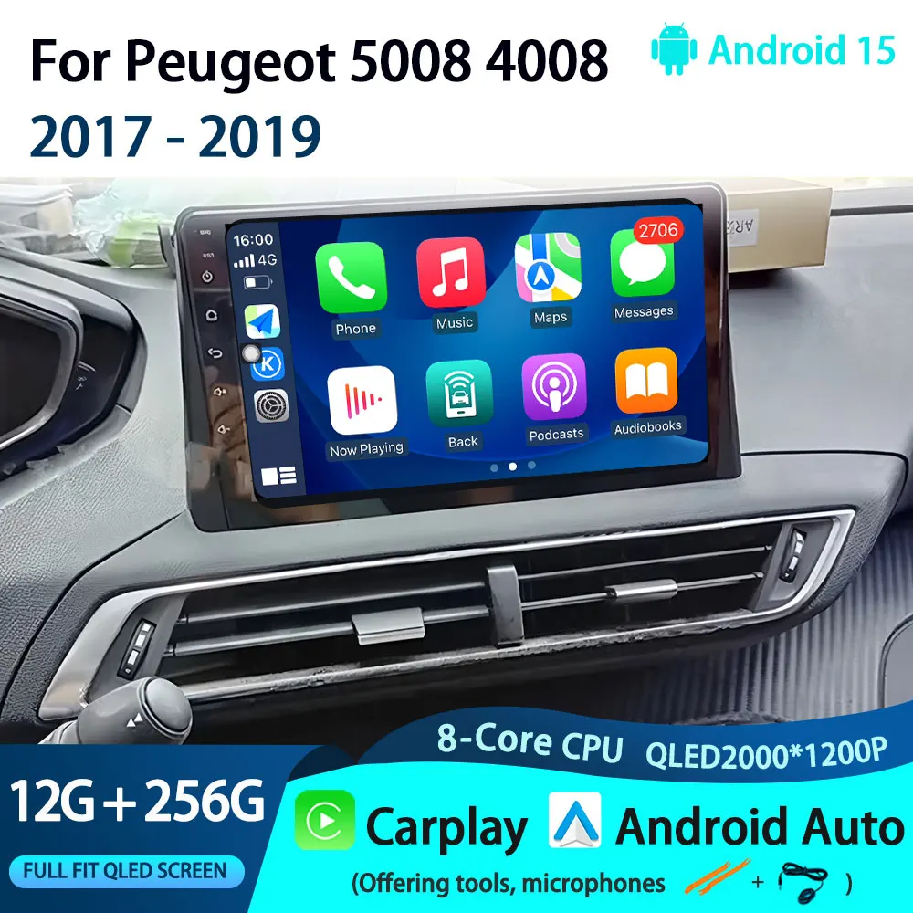 GPS Navi for Peugeot 5008 4008 2017 - 2019 Car Video Multimedia Player Android Auto Touch Screen DSP Stereo Head Unit WiFi
GPS Navi for Peugeot 5008 4008 2017 - 2019 Car Video Multimedia Player Android Auto Touch Screen DSP Stereo Head Unit WiFi