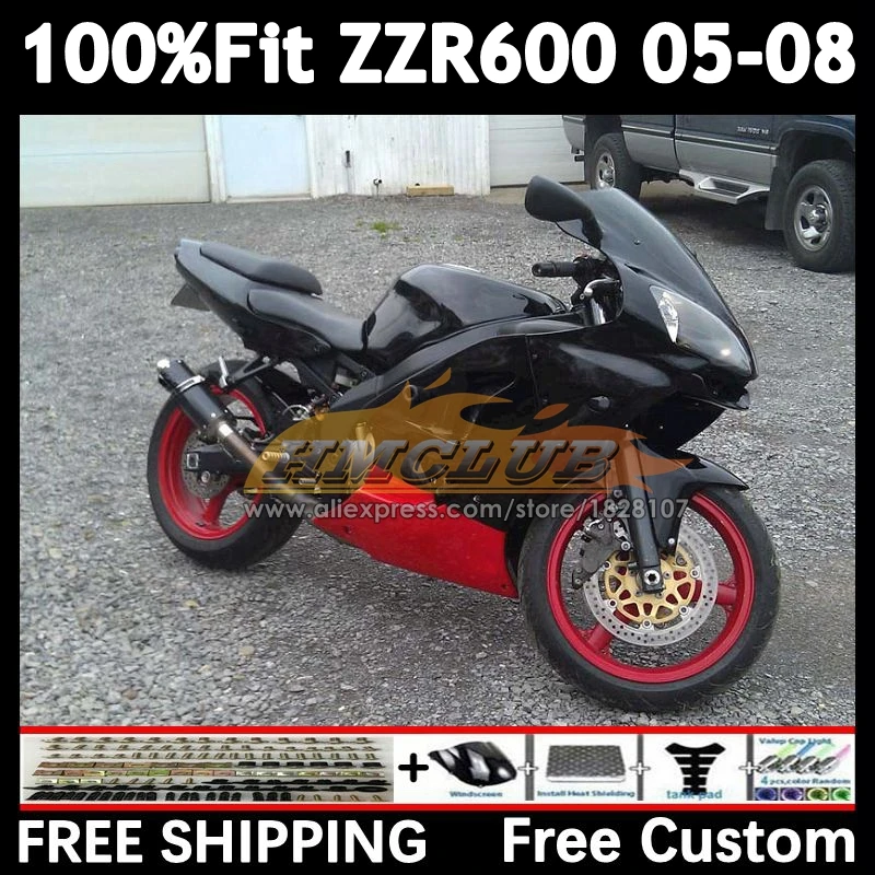 Injection Body For KAWASAKI NINJA 600CC ZZR600 154No.180 ZZR-600 ZZR black red 600 05 06 07 08 2005 2006 2007 2008 OEM Fairing
Injection Body For KAWASAKI NINJA 600CC ZZR600 154No.180 ZZR-600 ZZR black red 600 05 06 07 08 2005 2006 2007 2008 OEM Fairing
