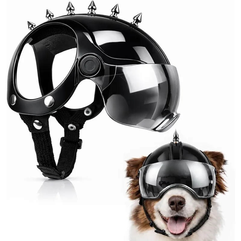 Safety Helmets Dogs Helmet Anti-UV Silver Goggles Ear Holes Adjustable Strap Comfortable Protective Small Animals Driving/Riding
Safety Helmets Dogs Helmet Anti-UV Silver Goggles Ear Holes Adjustable Strap Comfortable Protective Small Animals Driving/Riding