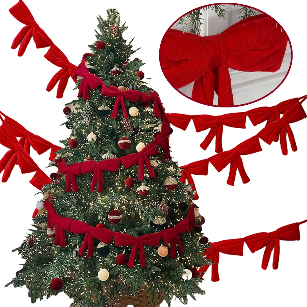 1PC Red Christmas Velvet Bows Xmas Pendants DIY Window Decora for Party Christmas Tree Topper Ornament for Wedding Outdoor Decor
1PC Red Christmas Velvet Bows Xmas Pendants DIY Window Decora for Party Christmas Tree Topper Ornament for Wedding Outdoor Decor