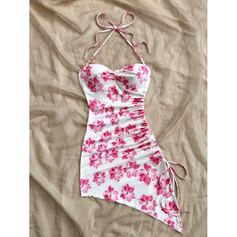 New Sexy Vacation Printed Mini Dress Women 2026 Summer Fashion Elegant Party Halter Neck Drawstring Sleeveless Irregular Dresses
New Sexy Vacation Printed Mini Dress Women 2026 Summer Fashion Elegant Party Halter Neck Drawstring Sleeveless Irregular Dresses