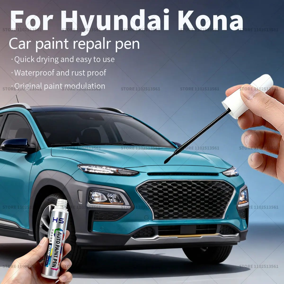 Car Paint Repair Pen Touch Up Scratch Remover DIY Auto Accessories White RBC Gray USS Yellow RTT Red RT9 Black For Hyundai Kona
Car Paint Repair Pen Touch Up Scratch Remover DIY Auto Accessories White RBC Gray USS Yellow RTT Red RT9 Black For Hyundai Kona