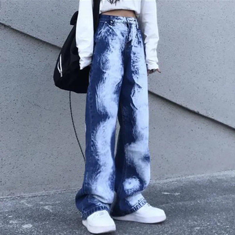Streetwear Women's Y2K Jeans Spring Autumn New Woman Clothing Cootrast Color Denim Pants Vintage Loose Fashion Wide Leg Trousers
Streetwear Women's Y2K Jeans Spring Autumn New Woman Clothing Cootrast Color Denim Pants Vintage Loose Fashion Wide Leg Trousers