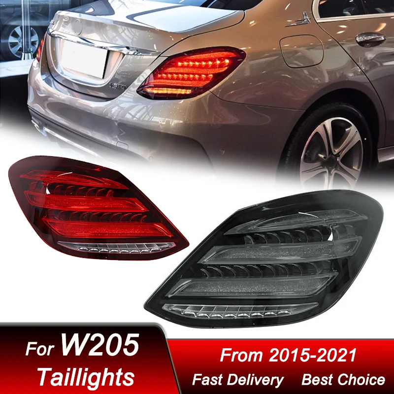 Car Tail Lights For Mercedes-Benz W205 C180 C200 2015-2021 Maybach style full LED Dynamic Turn Signal Light Tail Lamp Assembly
Car Tail Lights For Mercedes-Benz W205 C180 C200 2015-2021 Maybach style full LED Dynamic Turn Signal Light Tail Lamp Assembly