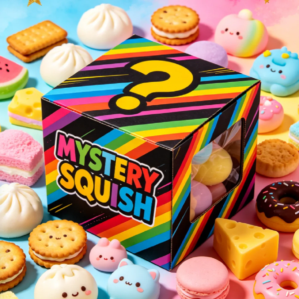 New Arrival Rainbow Striped Squish Blind Box, Random Cute Character Squishy Toys, Popular Daily Unbox Toy
New Arrival Rainbow Striped Squish Blind Box, Random Cute Character Squishy Toys, Popular Daily Unbox Toy