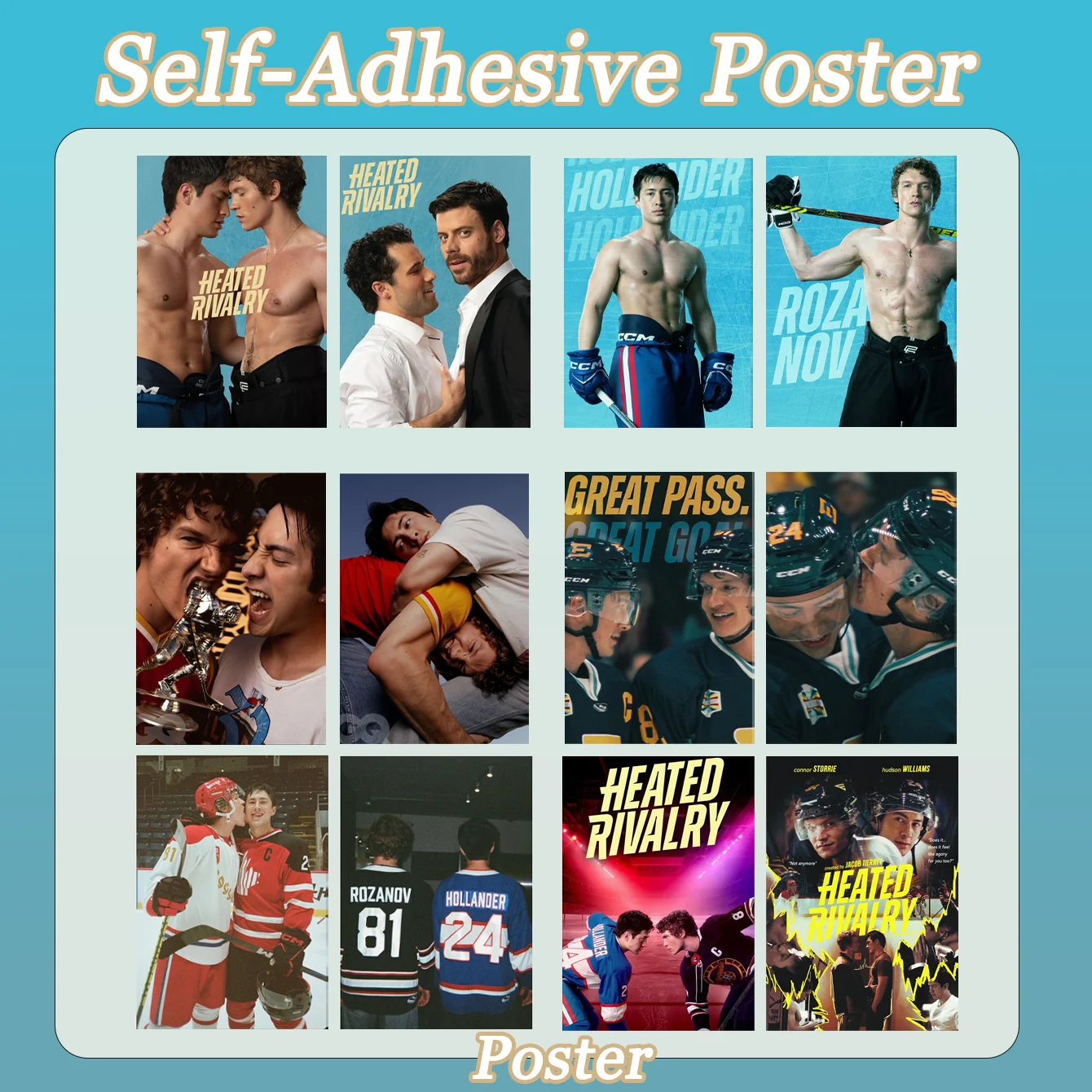 Heated Rivalry Hockey Poster, Rozanov & Hollander Character Self-Adhesive WallPrint, Sports Romance TV Show Fan Art Decor
Heated Rivalry Hockey Poster, Rozanov & Hollander Character Self-Adhesive WallPrint, Sports Romance TV Show Fan Art Decor