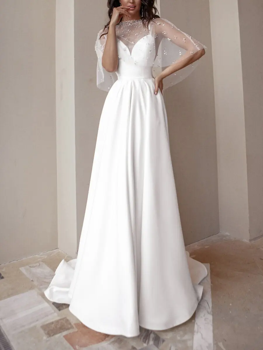 Spring and summer new women's long dress sexy suspender pearl sleeveless dress party sexy temperament elegant high-end clothing
Spring and summer new women's long dress sexy suspender pearl sleeveless dress party sexy temperament elegant high-end clothing