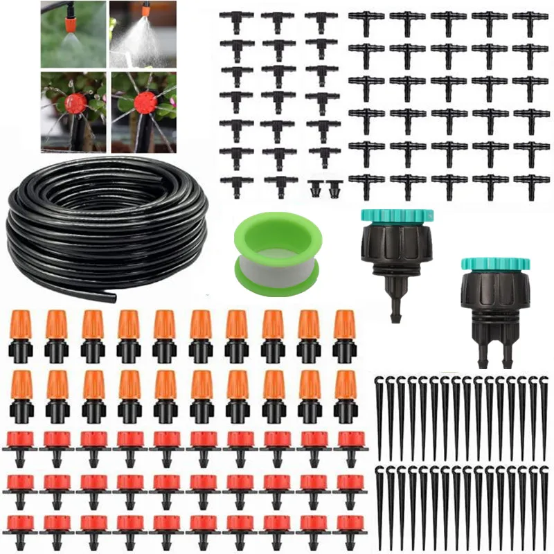 Greenhouse 50M DIY Drip Irrigation System Automatic Watering Garden Hose Micro Drip Watering Kits with Adjustable Drippers
Greenhouse 50M DIY Drip Irrigation System Automatic Watering Garden Hose Micro Drip Watering Kits with Adjustable Drippers