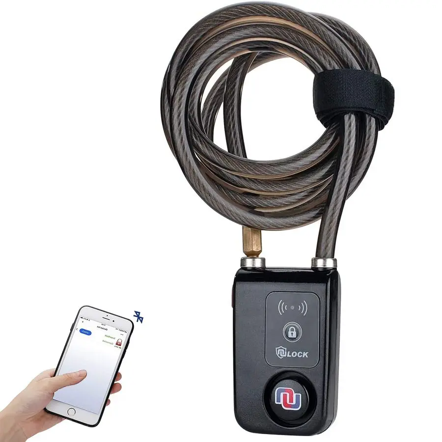 Велосипедный замок Bluetooth, противоугонный водонепроницаемый стальной трос NULOCK 71-дюймовый, управление через приложение без ключа, сигнализация 110 дБ, для велосипеда, скутера, Mo
Велосипедный замок Bluetooth, противоугонный водонепроницаемый стальной трос NULOCK 71-дюймовый, управление через приложение без ключа, сигнализация 110 дБ, для велосипеда, скутера, Mo