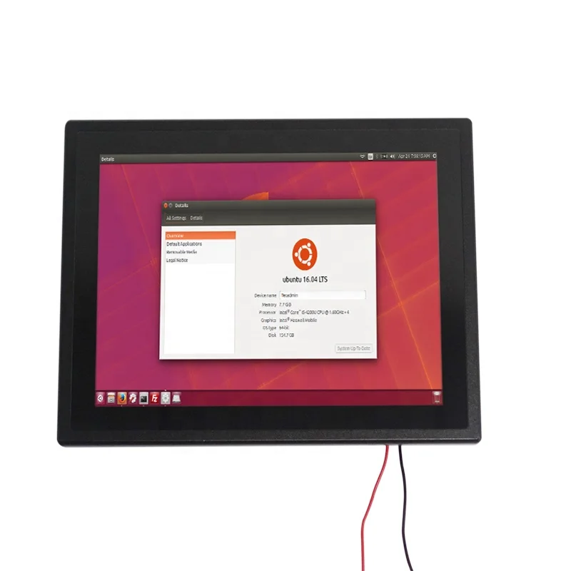 10-точечный емкостный сенсорный экран, 12-дюймовая встроенная система Ubuntu 16,04, все в одном панельном ПК с Canbus
10-точечный емкостный сенсорный экран, 12-дюймовая встроенная система Ubuntu 16,04, все в одном панельном ПК с Canbus
