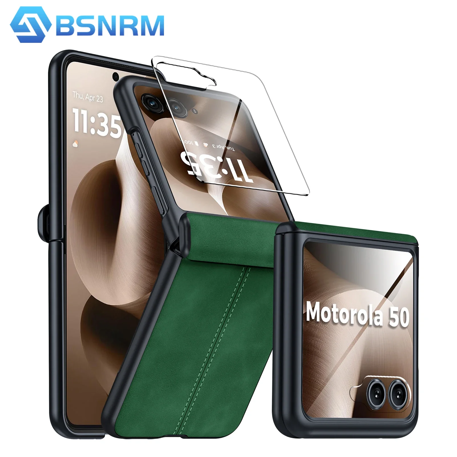 for Motorola Razr 70 2026/60 2025/Razr 50 2024 Phone Case,with Screen Protector,Thin PU Leather Matte PC Shockproof Case-Green
for Motorola Razr 70 2026/60 2025/Razr 50 2024 Phone Case,with Screen Protector,Thin PU Leather Matte PC Shockproof Case-Green