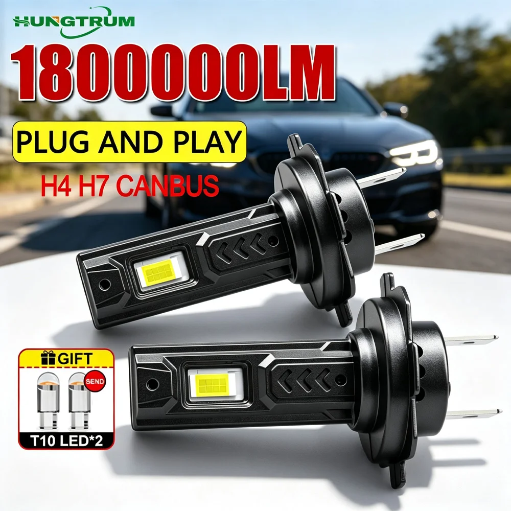 H7 H4 LED Headlight 1800000LM High Power Light Bulbs Wireless Plug And Play Diode Headlight 1:1 Halogen Bulbs CANBUS 6000K 2Pcs
H7 H4 LED Headlight 1800000LM High Power Light Bulbs Wireless Plug And Play Diode Headlight 1:1 Halogen Bulbs CANBUS 6000K 2Pcs
